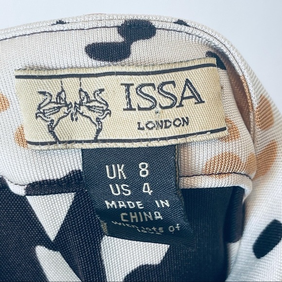 ISSA LONDON silk jersey knit halter dress brown - Picture 2 of 13